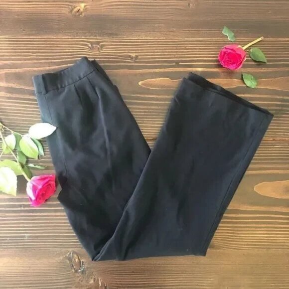 APOSTROPHE WOMEN'S BLACK BOOT CUT STRETCH DRESS PANTS/SLACKS SIZE 4-EUC - Picture 2 of 2